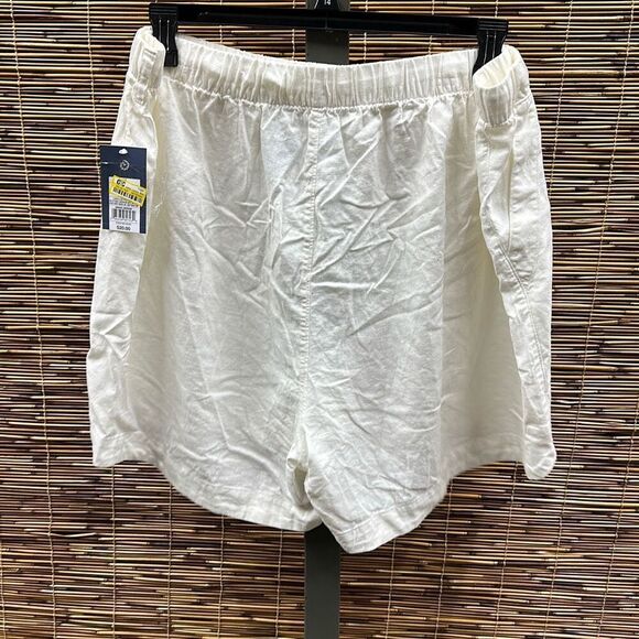 Women's Adaptive High-Rise Linen Easy Pull-on Shorts - Universal Thread™ White 1 - Picture 3 of 3